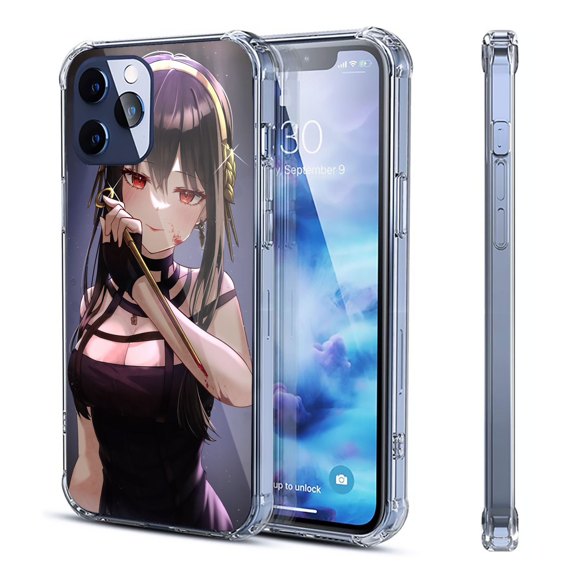 （画像用） SPY×FAMILY间谍家家酒 【iPhone 12シリーズ対応】透明スマホケース（クリアソフトケース）
